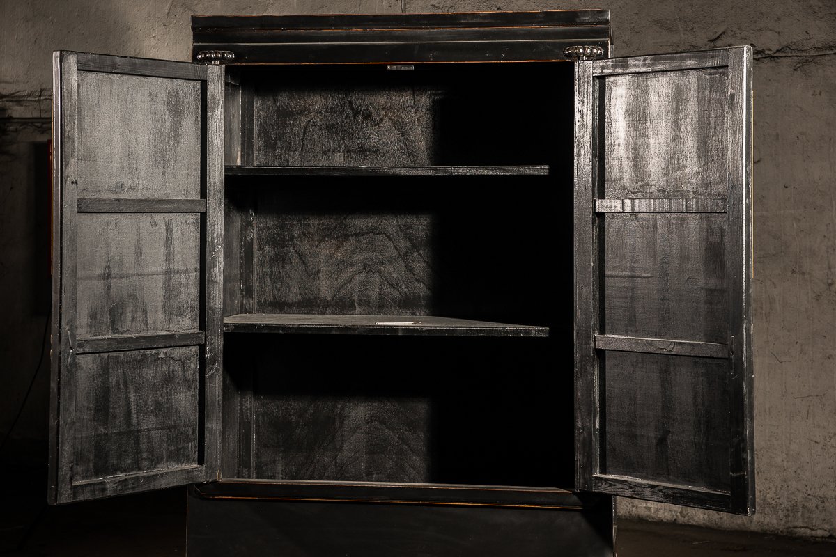 Шкаф распашной двухдверный черный "Гуй" ДОМАШНЯЯ ОБСТАНОВКА  017308 Черный Santreyd  - Вид №8