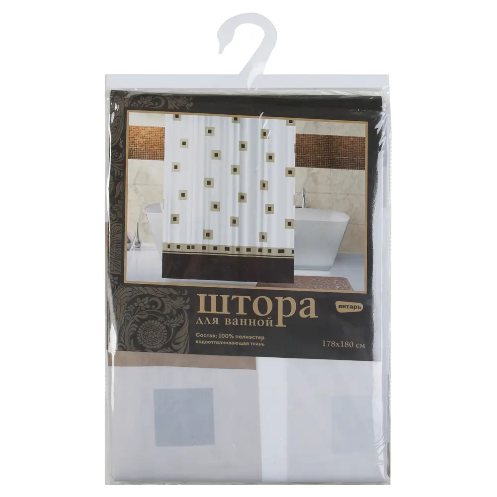 Штора для ванной комнаты «Classicus» 180х180 см цвет белый Santreyd Без серии STLM-2195380 - Вид №3