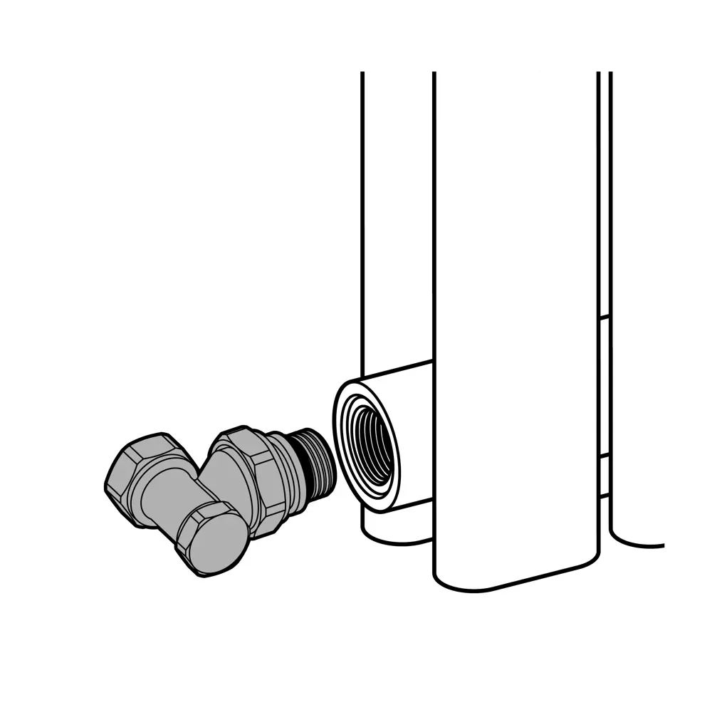 Клапан для радиатора угловой MONLID 1/2" латунь STLM-2114460 - Вид №3