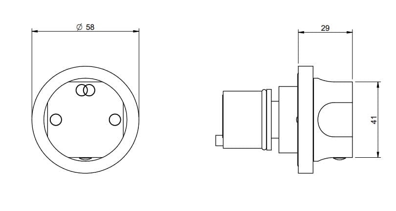 Набор для ванны с 5 отверстиями из латуни с ручным душем Rubinetterie Treemme Appia ARCH-00018938 - Вид №2