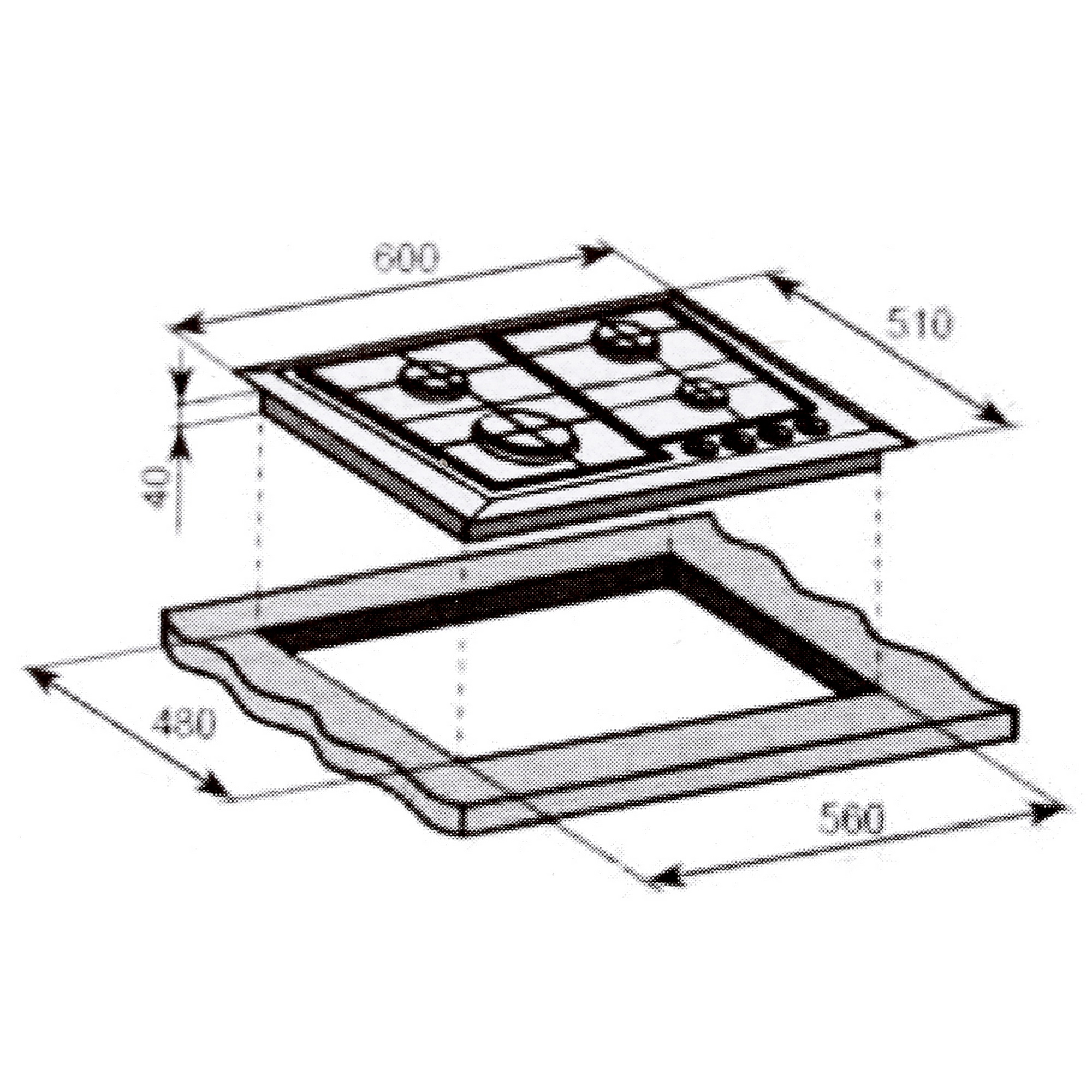 8153342 Газовая варочная поверхность LEX GVS 642 IX STDN-0035441 - Вид №6