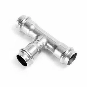 Тройник пресс 28 х 18 х 28 нержавеющая сталь IBP