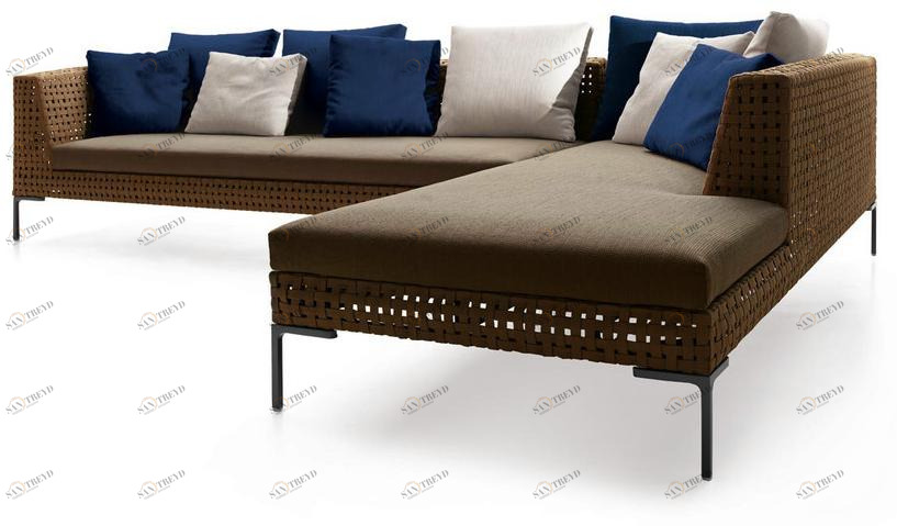 B&B Italia Outdoor Угловой диван из полипропилена Charles outdoor sun-id-1376087