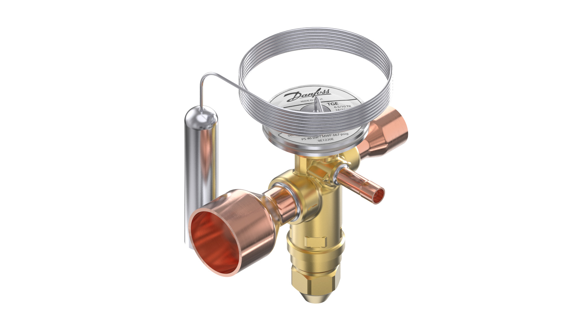 Danfoss TGE — Клапаны терморегулирующие со встроенными клапанными узлами TGE 20-20 Клапан терморегулирующий 067N3164  - Вид №14