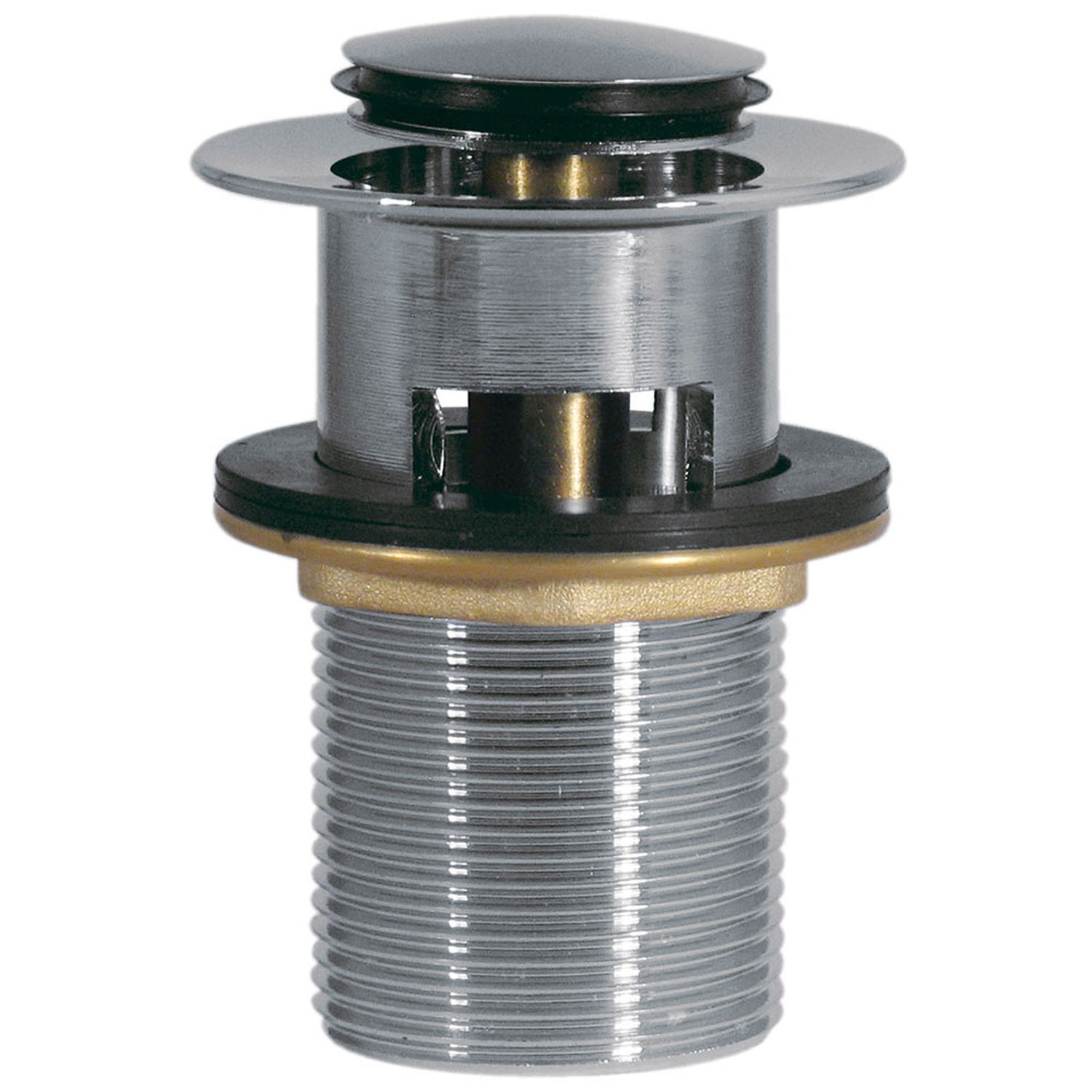 Сливной клапан Click-clack для умывальника с переливом-13454190 TRES Drain