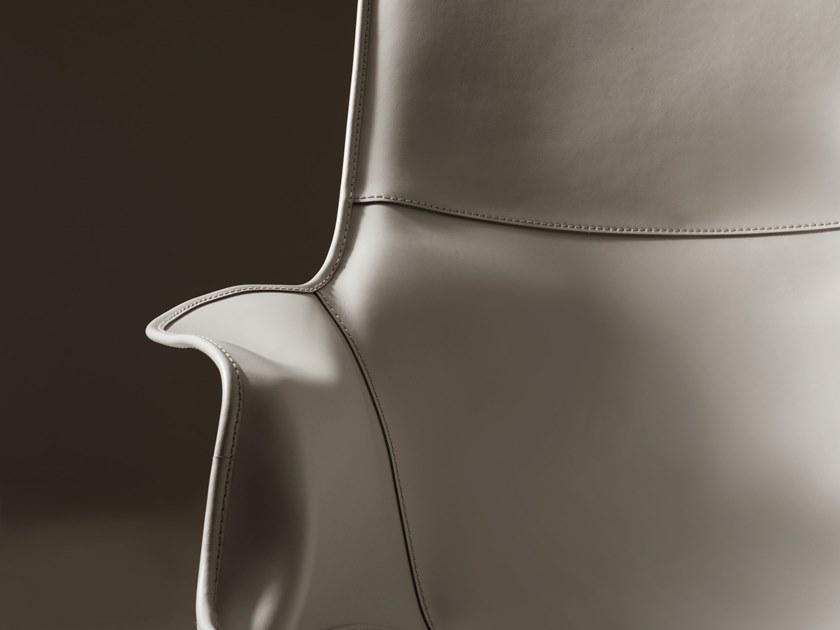 Giorgetti Кожаное кресло с подголовником Mobius sun-id-1455860 - Вид №3