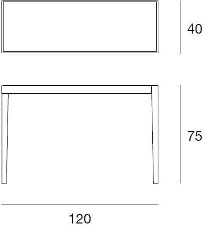 Pacini & Cappellini Прямоугольная консоль Dominique 5350 - Вид №1