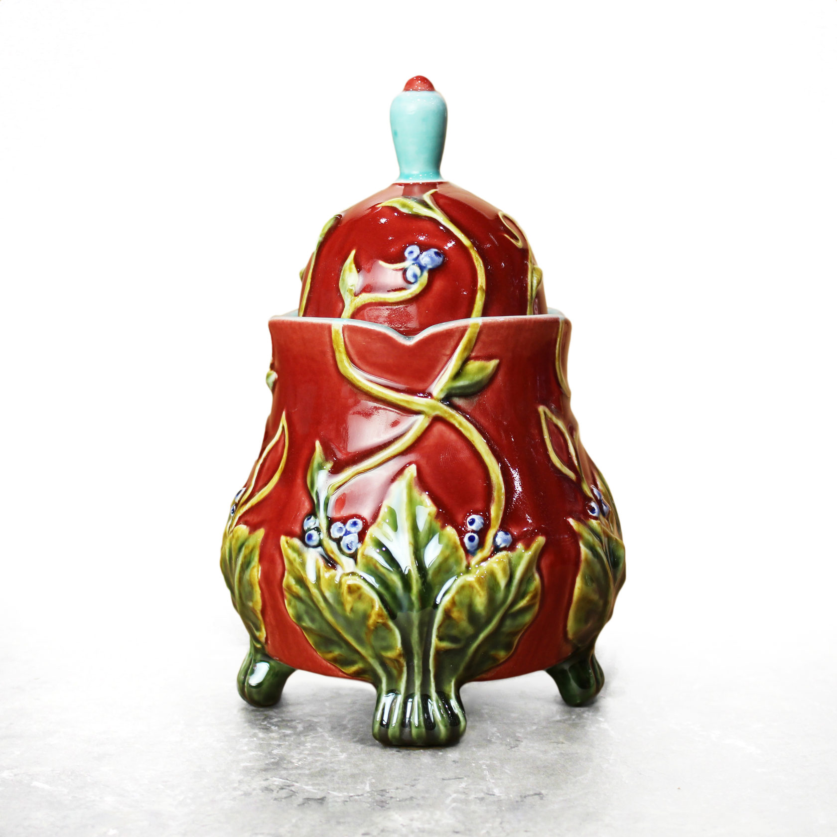 Сахарница «Летний луг» Голубой/Желтый PROVANSFAIENCE  - Вид №3