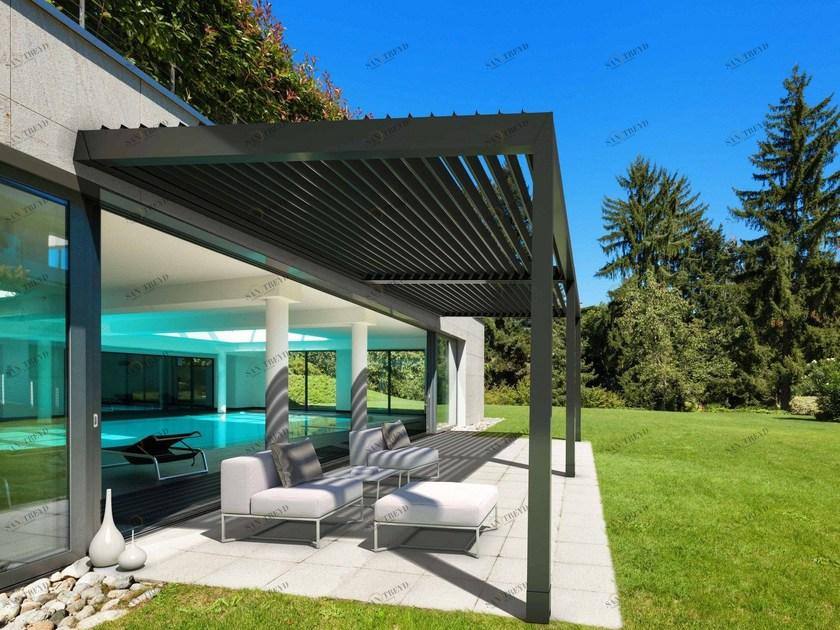 KE Outdoor Design Навесная пергола из алюминия с регулируемыми жалюзи Kedry sun-id-1458650