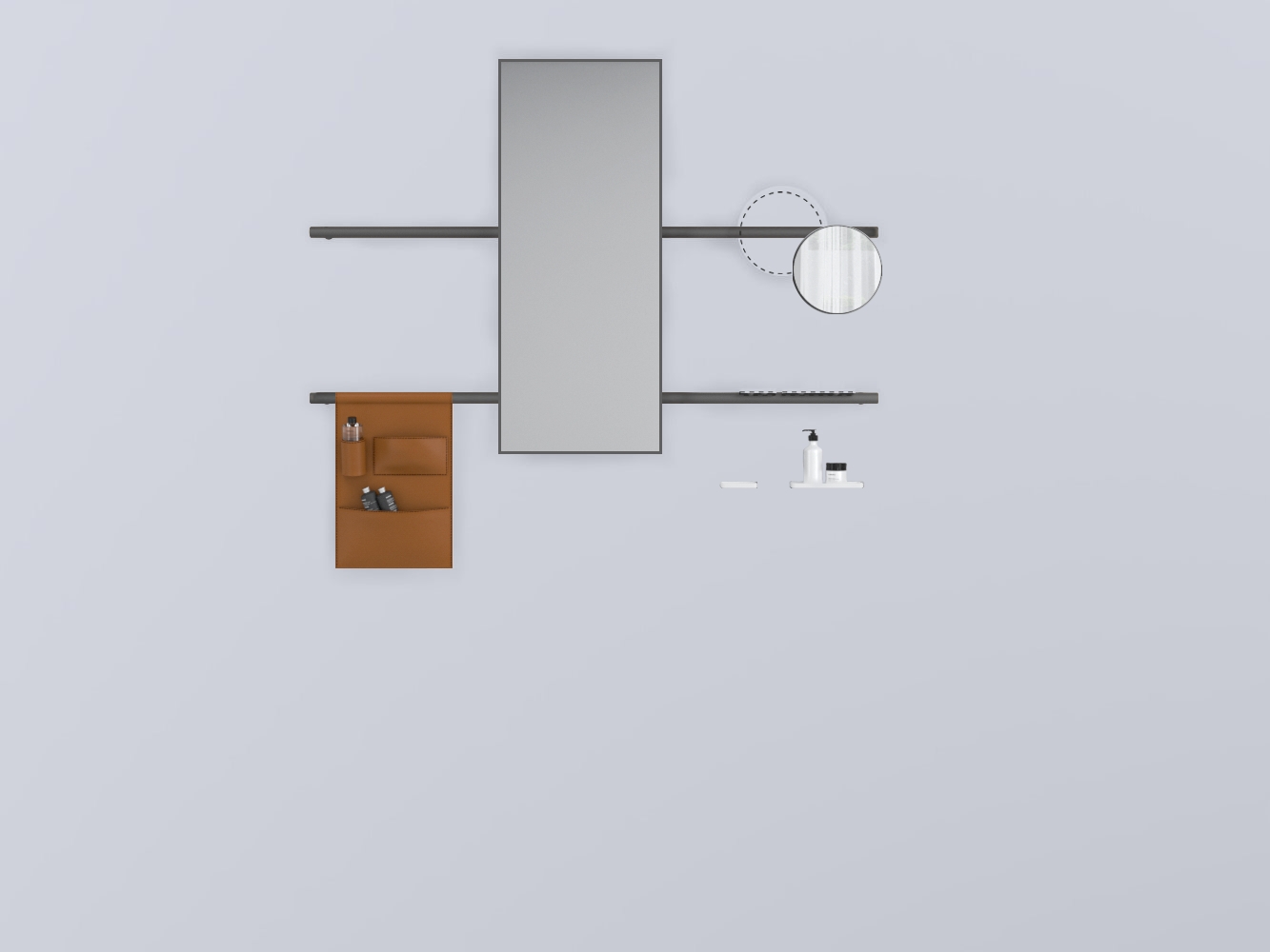 SWSTR-CM+SWSPR-CM+SWSPI-CM+SWM10-BI+SWM20-BI+SWSCR-NA прямоугольный стали cielo Siwa Ceramica Cielo