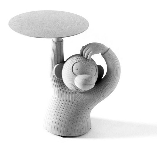 023285 Приставной столик серый BD Barcelona Design Monkey  - Вид №1