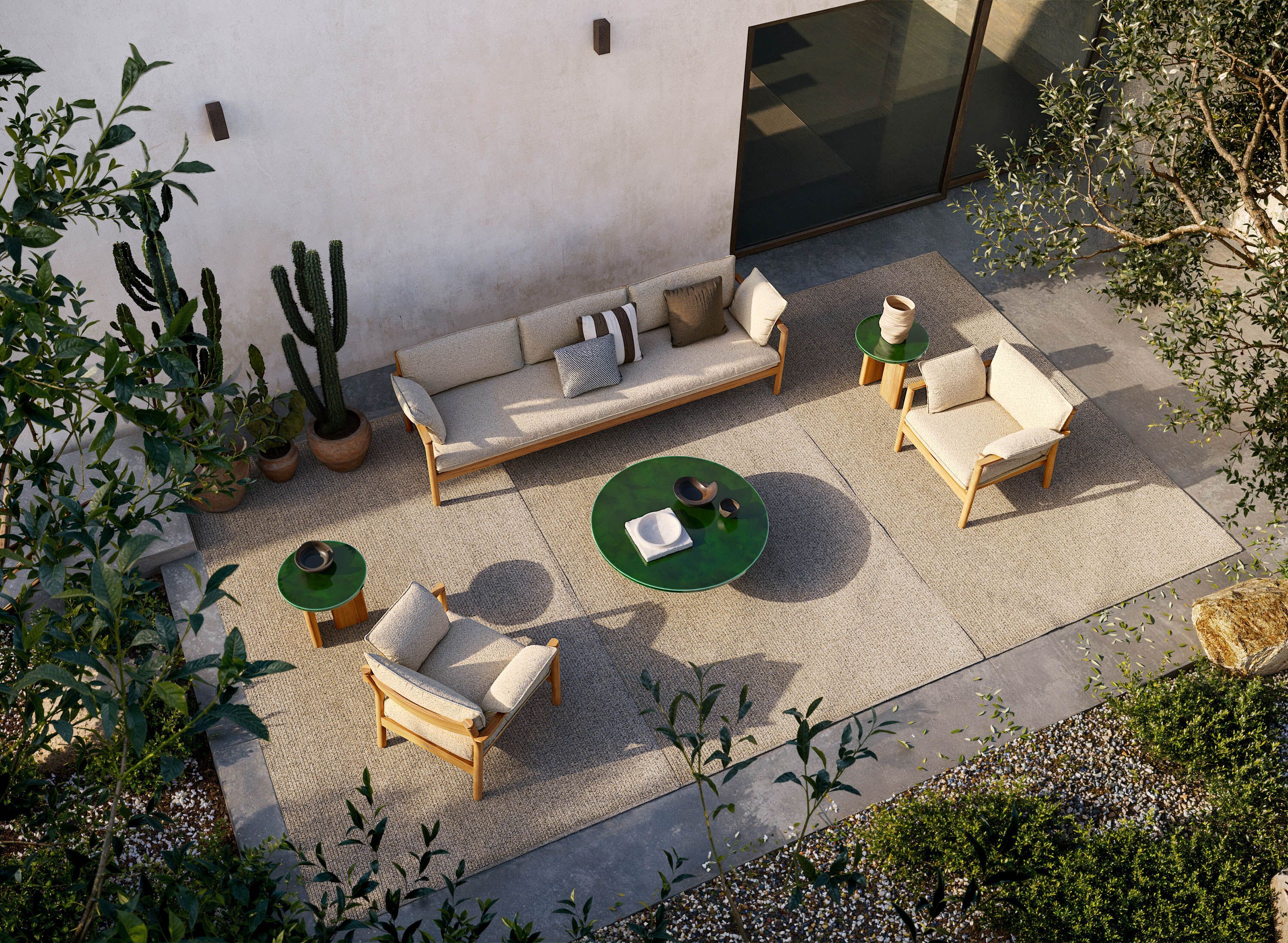 3-местный тканевый садовый диван Atmosphera Панама ARCH-00134131 - Вид №3