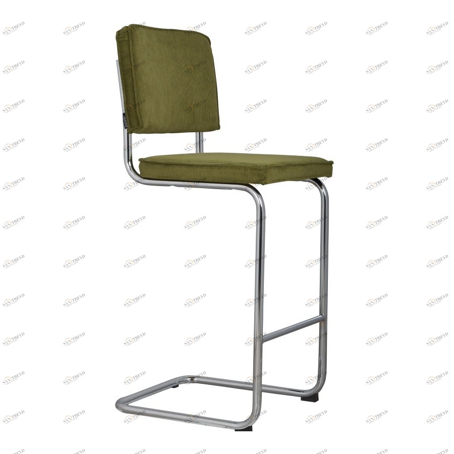 Стул барный Ridge Rib зеленый Zuiver 1500210