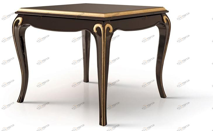 Carpanese Home Квадратный деревянный журнальный столик Heritage 5038