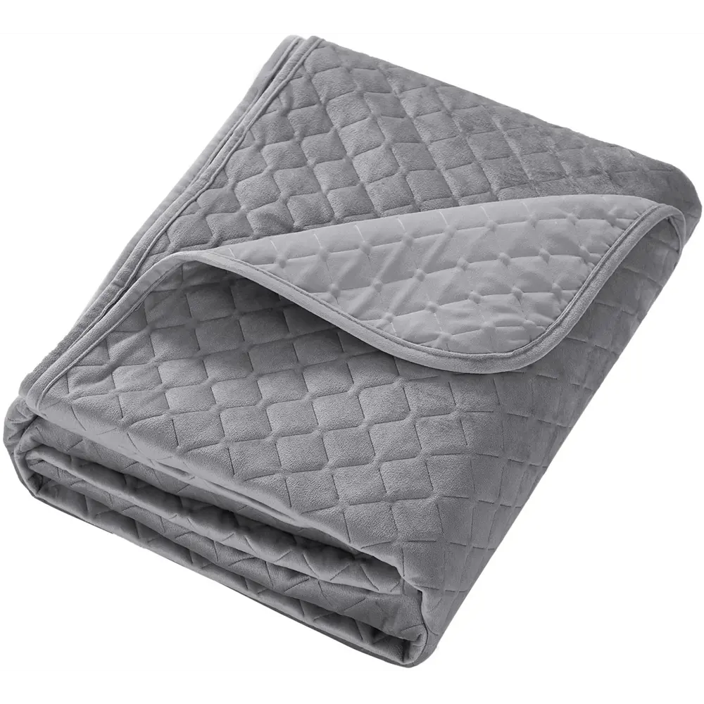 Покрывало Velvet 200x220 см полиэстер цвет серый Santreyd STLM-2132100