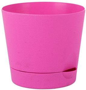 204-34 Горшок д/цветов с поддоном Le Parterre d=19.5 2.8л. Фуксия Цветочная коллекция