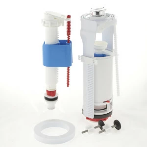 Арматура Ани Пласт с нижней подводкой 1/2 метал.резьба-кнопка хром WC8520C  WC8520C