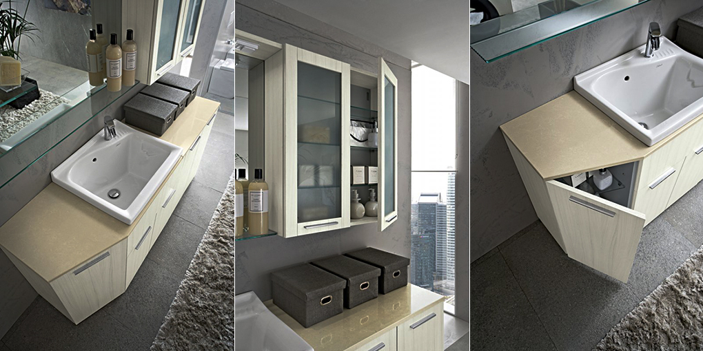 Комплект мебели для ванной комнаты Play 2012 172-173 Cerasa Play PLAY2012172173 - Вид №1