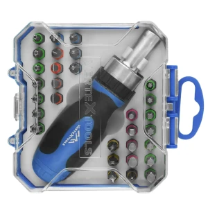 Набор отверток Vertextools с реверсивным механизмом и 31 насадкой 89405372