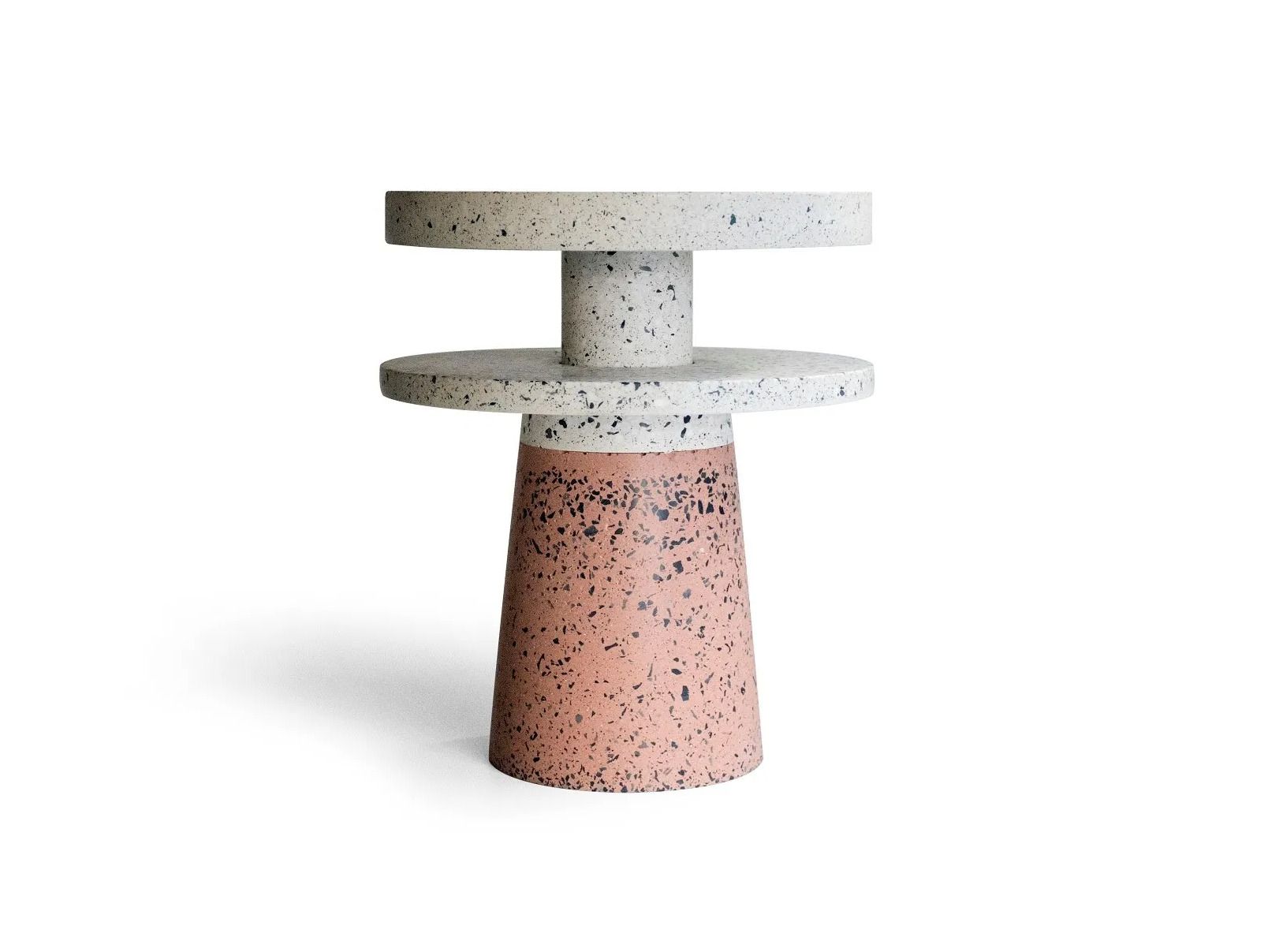 Круглый бетонный журнальный столик URBI et ORBI TERRA INCOGNITA DOUBLE ARCH-00048440 - Вид №1