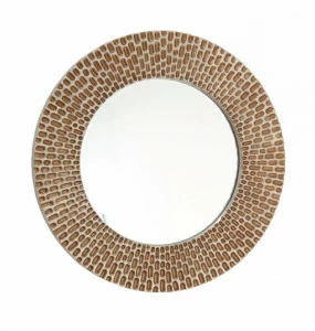 Зеркало круглое большое золотое с пятнистым декором Ronda от RVAstley RVASTLEY ДИЗАЙНЕРСКИЕ 062661 Золото