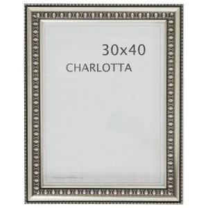 Рамка Charlotta 30x40 см пластик цвет серебро 11911926 STLM-2071777