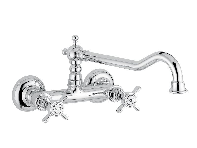 Хром латунь настенный кухонный кран Bugnatese PRINCETON ARCH-00104473