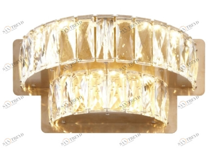 Настенный светильник Gines Crystal 5782 RVASTLEY  059818 Золото 