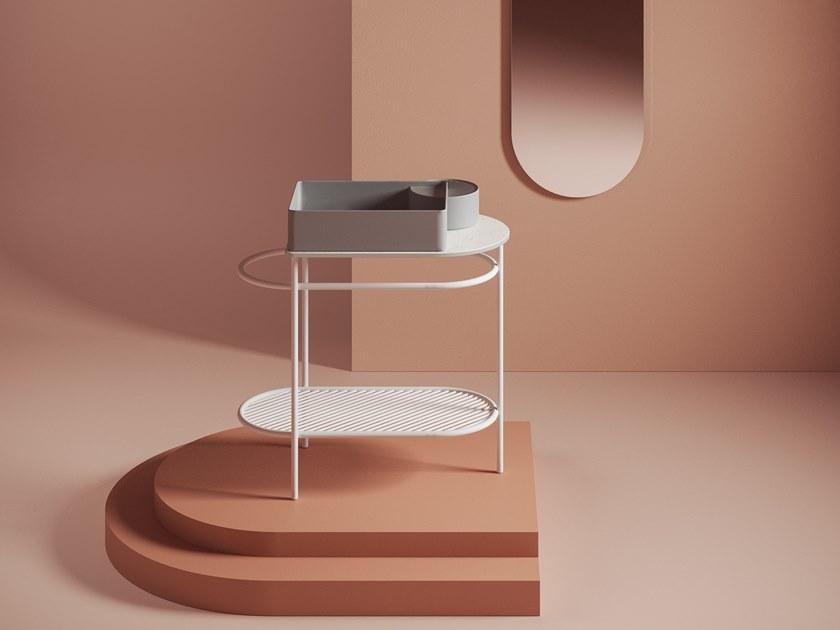 Artceram Тумба под умывальник из металла и мрамора  Aca065  - Вид №2