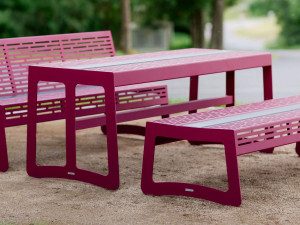 Прямоугольный стол из нержавеющей стали