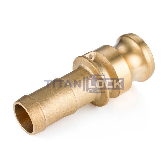 Камлок латунный тип E, ниппель с хвостовиком 1/2", TL50EBR TITAN LOCK  - Вид №3