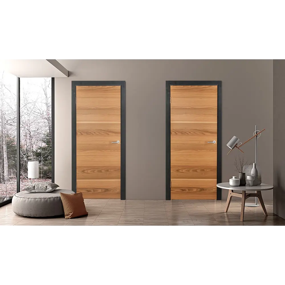 Комплект двери Loft глухая 90x200 см шпон цвет дуб рустик без доборов 89428577 STLM-2042683 МАРИО РИОЛИ  - Вид №1