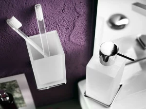 Nobili Rubinetterie Подставка для зубных щеток из травленого стекла Cube Accb12cr