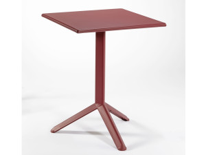 Квадратный или круглый стол с фиксированным или откидным верхом из металла с 3 спицами