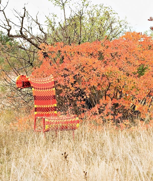 Стул из плетеной полиэтиленовой проволоки с высокой спинкой MOROSO M'afrique ARCH-00143465 - Вид №10