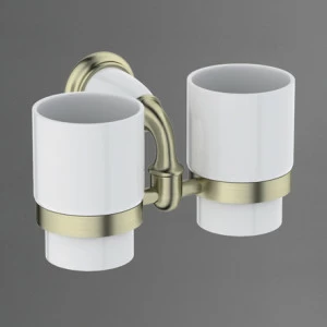 Держатель стакана настенный двойной ART&MAX BIANCHI AM-E-2602-D-Br