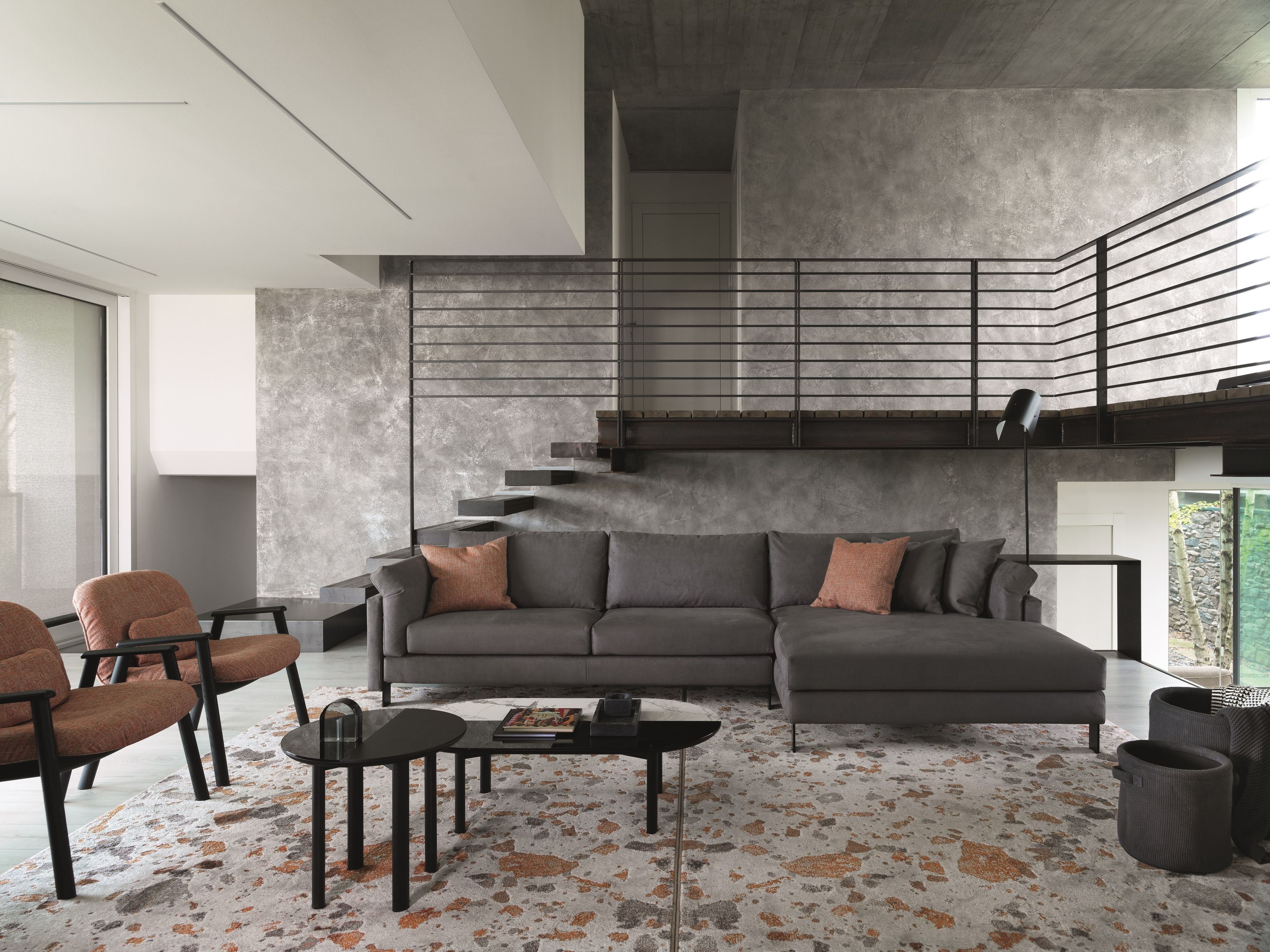 Тканевый диван с полуостровом Calligaris MERIDIEN ARCH-00001448 - Вид №2