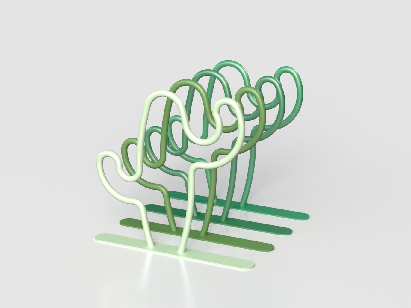 Стойка для велосипедов из оцинкованной стали Viscio Urban Design CACTUS ARCH-00128775 - Вид №5