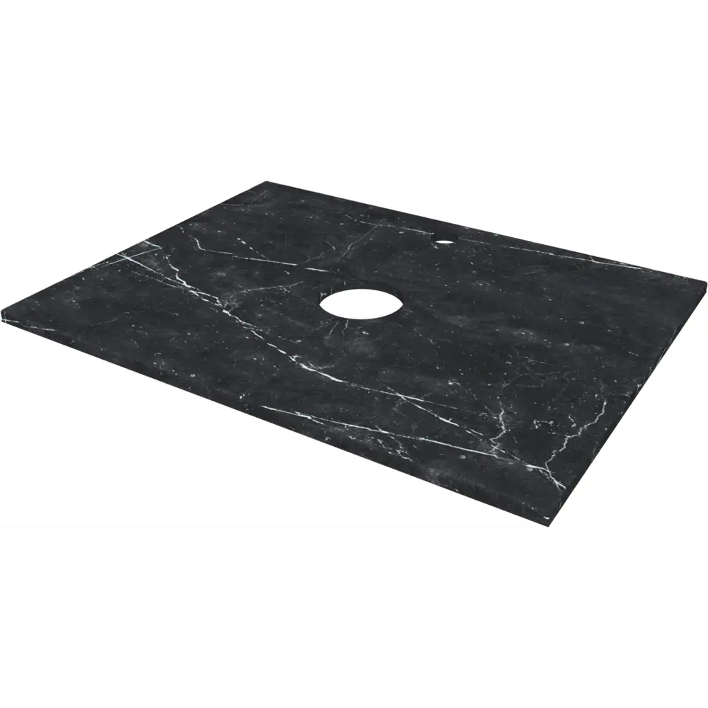 Столешница в ванную 80х45 см керамогранит цвет черный Santreyd Столешницы из керамогранита STLM-2129987