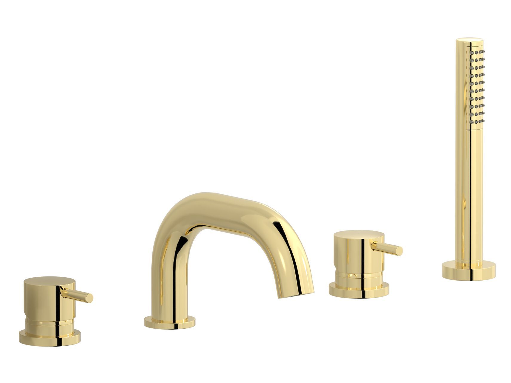 Однорычажный смеситель для ванны с 4 отверстиями и ручным душем IB Milano Torino ARCH-00055008