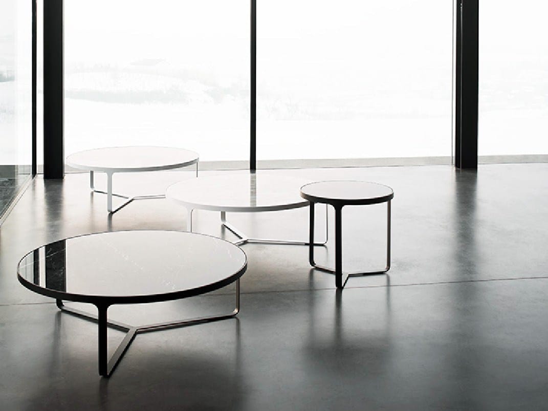 Мраморный круглый низкий журнальный столик Tacchini CAGE ARCH-00061441 - Вид №2