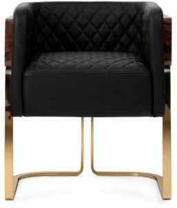 LUXXU Кожаное кресло с салазками и подлокотниками Nura