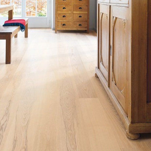 Паркетная доска Haro 4000 Series Top connect арктически-белый Ясень Кантри (Гладкая) 2200х180 мм 524892 - Вид №1