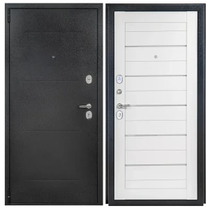 Дверь входная металлическая Лердо 88x205 см левая белое дерево