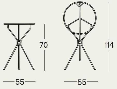 Zanotta Складной стальной стол sun-id-1491560 - Вид №13
