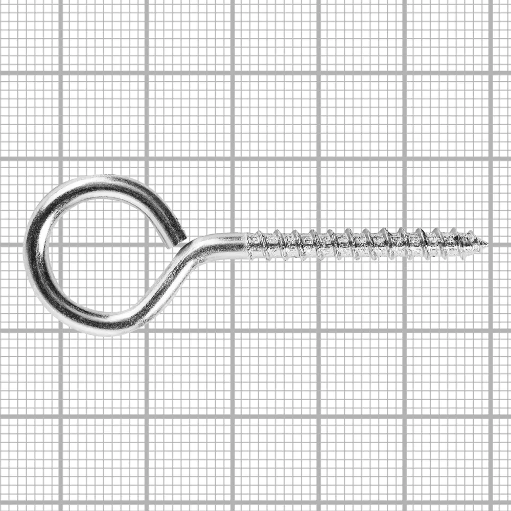Крюк-кольцо 3.5x30 мм сталь оцинкованная 4 шт Santreyd STLM-2198073 - Вид №1