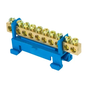 Шина нулевая EKF Proxima 10 отверстий 6x9 мм