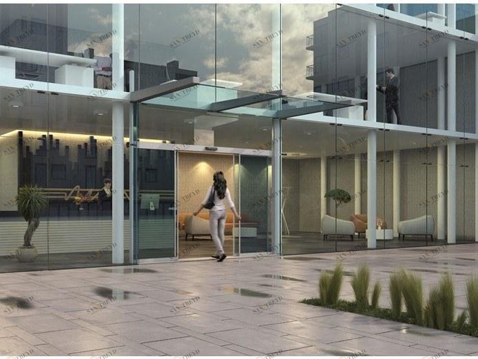 ASSA ABLOY Автоматическая раздвижная система с тонким профилем Porte automatiche scorrevoli sun-id-1411746