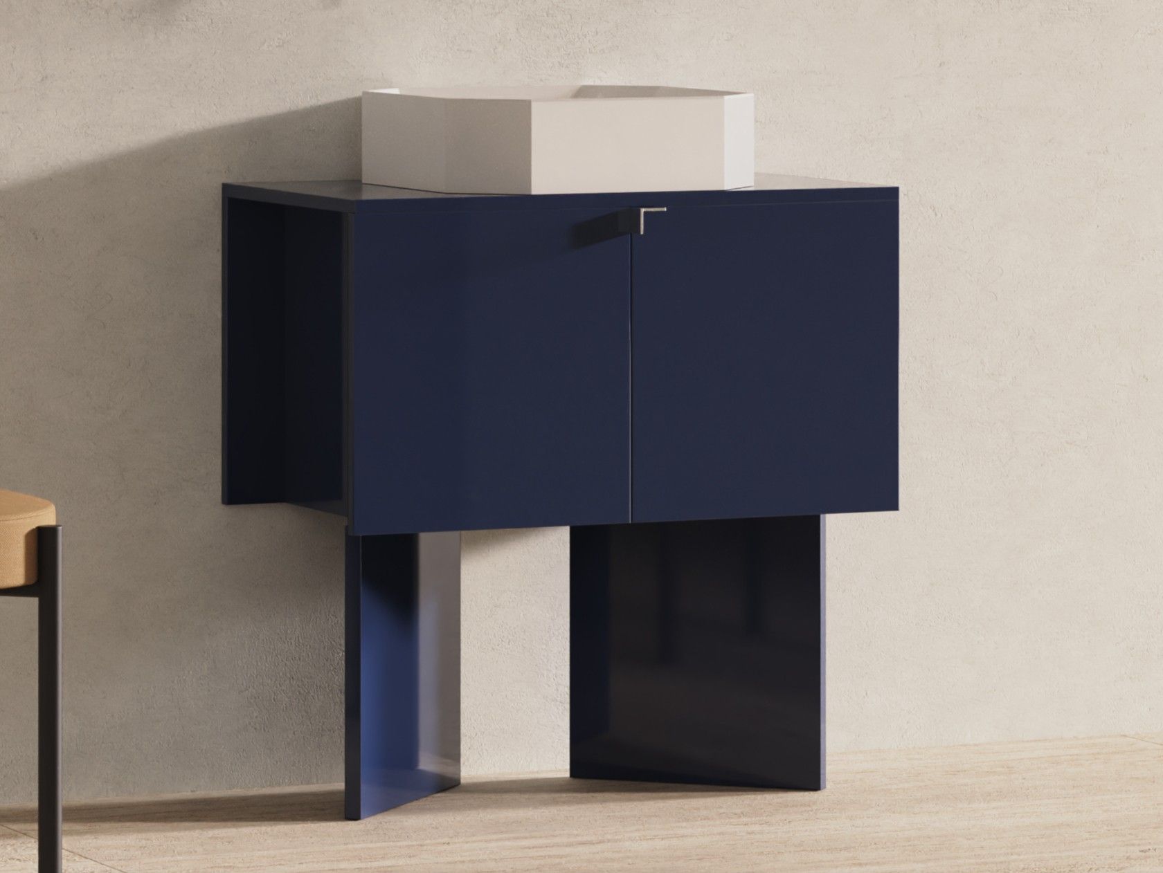 Одноместная напольная раковина с дверцами Ex.T оригами ARCH-00129988