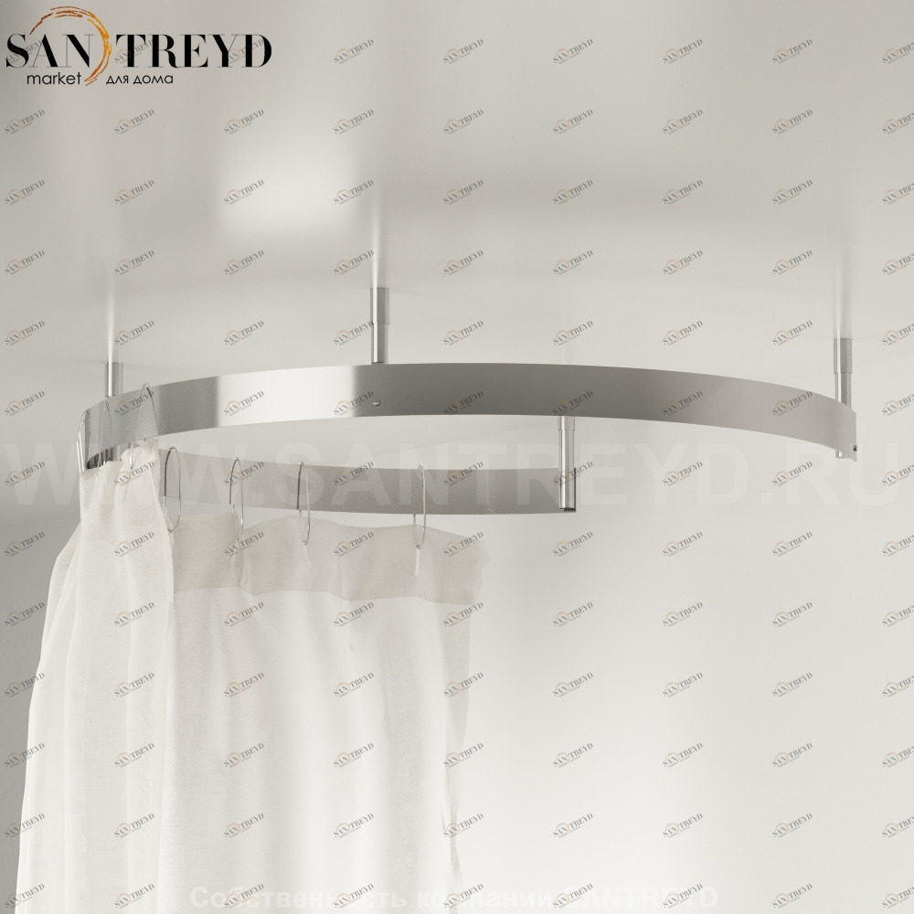 Душевое ограждение COOPER из 4-х сигментов металлическое Agape ADOC0360A